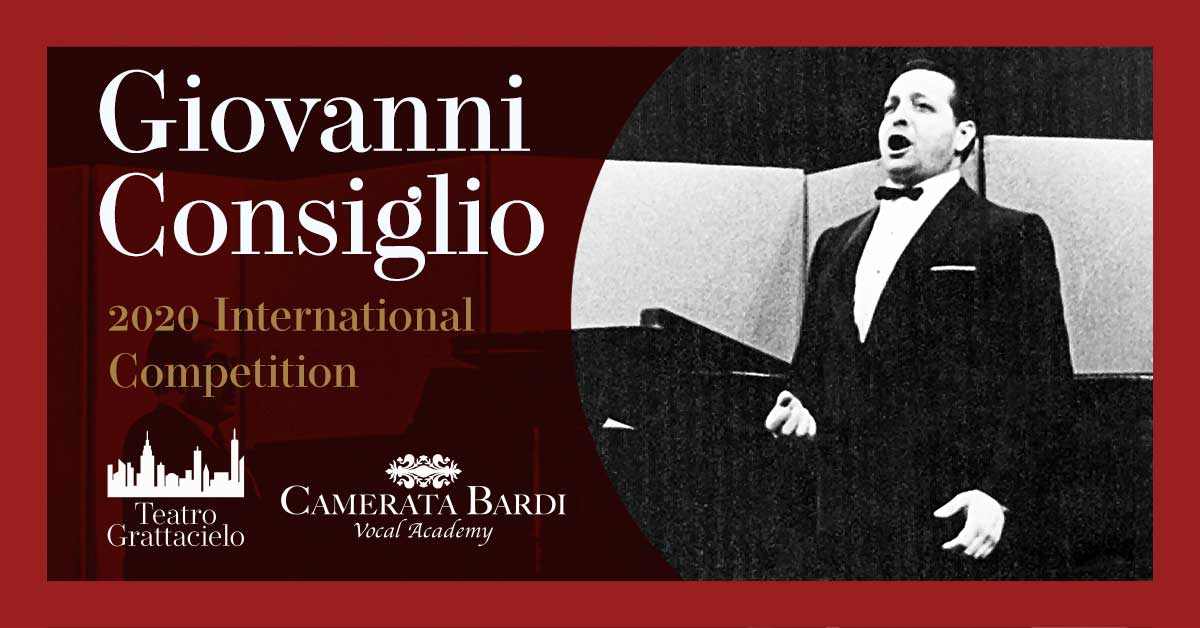The 2020 Giovanni Consiglio International Competition Winners