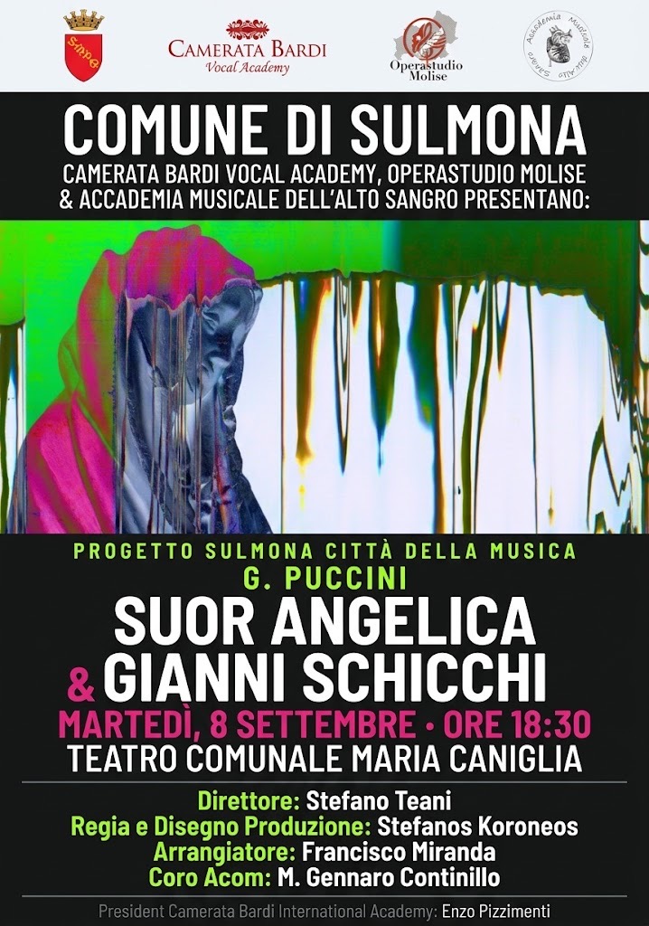 September 8, 2026 | Giacomo Puccini | Suor Angelica & Gianni Schicchi — SULMONA, ITALY