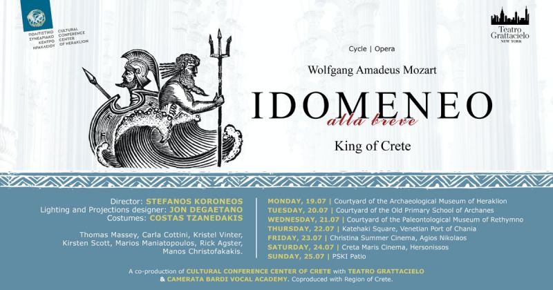 IDOMENEO ALLA BREVE in co-production with Rhodes International Festival | Teatro Grattacielo | Cultural Conference Center Crete 