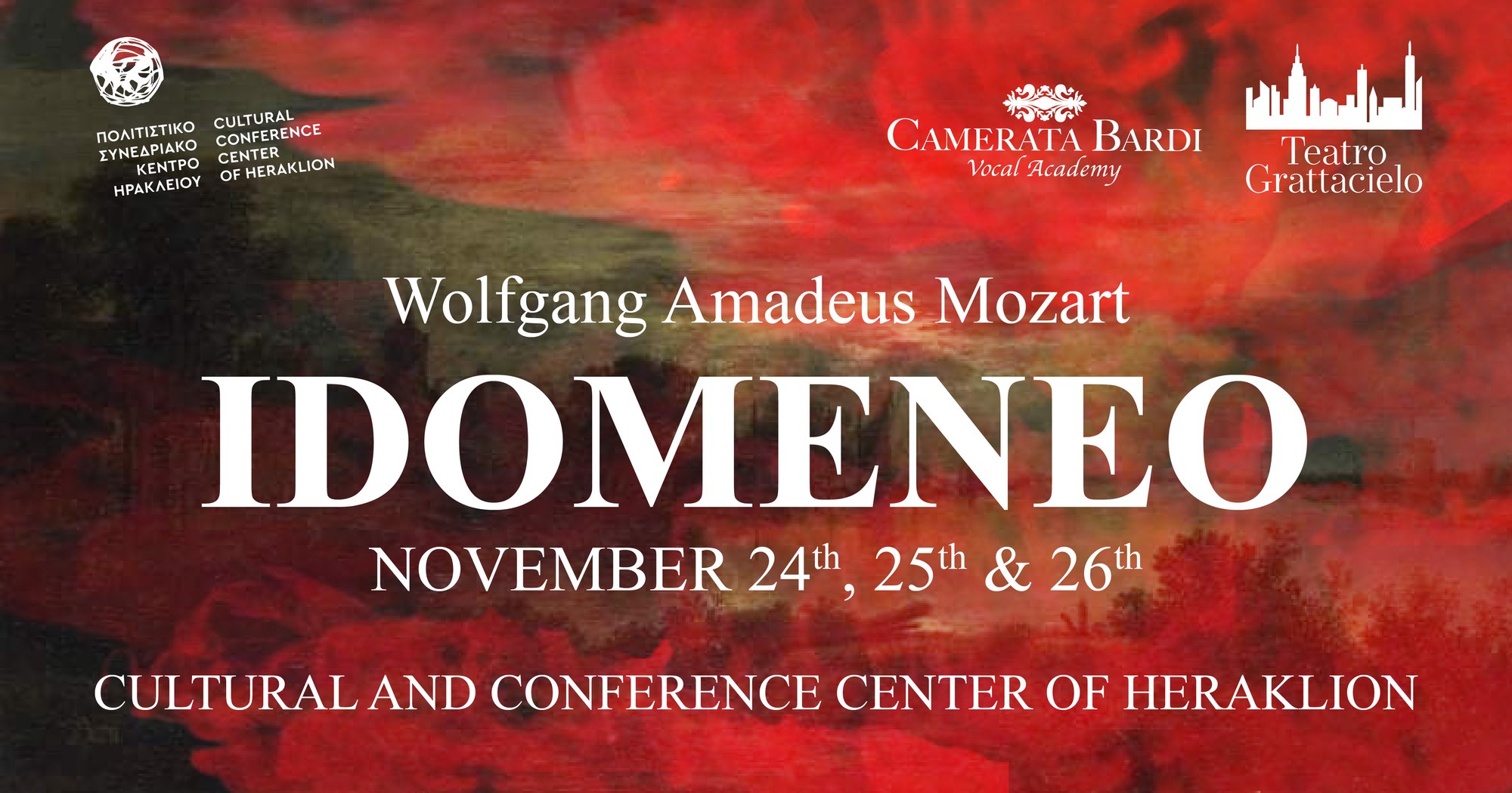 W.A.Mozart | IDOMENEO, November 24th, 25th, 26th, 2021 